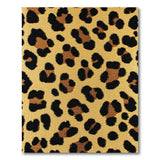 Golden Leopard Shag Area Rug