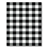 Rustic Farmhouse Classic Black White Checkered Area Rug
