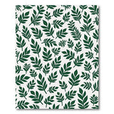 Lush Green Leaves Pattern Area Rug