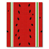 Watermelon Fruit Pattern Multi-color and Patterns Area Rug
