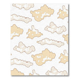 Whimsical Cloud Doodle Area Rug