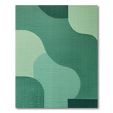 Organic Green Abstract Area Rug