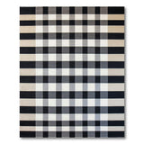 Black and White Modern Black White Checkered Area Rug