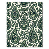 Elegant Green Paisley Area Rug