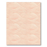 Pink Wavy Lines Washable Area Rug