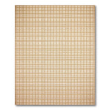 Beige Checkered Woven Area Rug