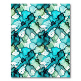 Teal Abstract Watercolor Area Rug