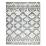 Grey Grey Diamond Geometric Southwestern Rug