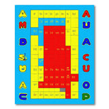 Colorful Periodic Table Kids Area Rug