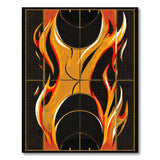 Fiery Basketball Hoop Flames Area Rug