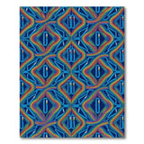 Vibrant Rainbow Geometric Modern Area Rug