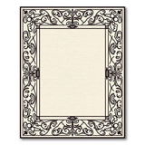 Beige and Neutral Ornate Floral Scrollwork Beige Area Rug