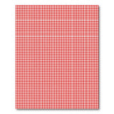 Red Classic Red Gingham Checkered Area Rug