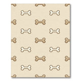 Beige Dog Bone Kids Cartoon Area Rug