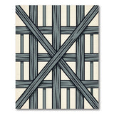 Grey Timber Lattice Area Rug