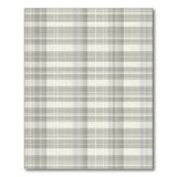 Grey Rustic Farmhouse Grey Plaid Check Area Rug
