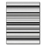 Black Grey Horizontal Stripe Geometric Area Rug