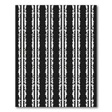 Wavy Stripe Black White Area Rug