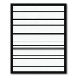 Black White Horizontal Line Geometric Area Rug