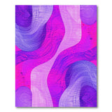 Purple Abstract Wave Purple Area Rug