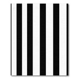 Bold Black White Vertical Striped Geometric Modern Area Rug