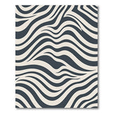 Modern Zebra Stripe Area Rug Black White