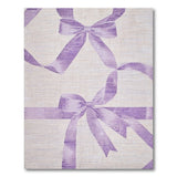 Purple Bow Ribbon Area Rug