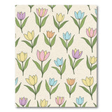 Pastel Tulip Blossom Area Rug