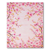 Floral Vintage Cherry Blossom Pink Area Rug