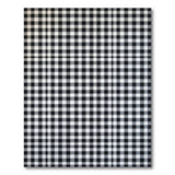 Geometric Modern Checkered Black White Checkered Geometric Area Rug