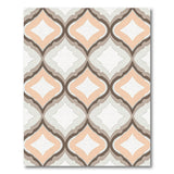 Beige Moroccan Trellis Geometric Area Rug