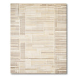 Neutral Geometric Abstract Area Rug