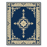 Floral Vintage Navy Blue Floral Vintage Area Rug
