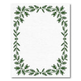 Evergreen Pine Branch Border Area Rug