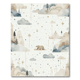 Whimsical Bear Misty Mountains Area Rug
