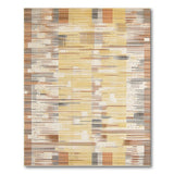 Abstract Geometric Yellow Area Rug