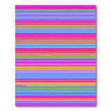 Vivid Rainbow Striped Area Rug