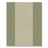 Olive Green and Beige Striped Woven Area Rug