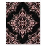 Floral Vintage Pink Floral Vintage Medallion Area Rug