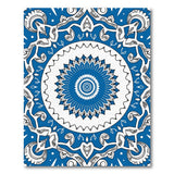 Traditional Persian Blue Mandala Persian Area Rug