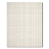 Beige Grid Woven Beige and Neutral Area Rug