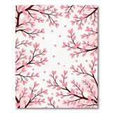Pink Cherry Blossom Branches Area Rug