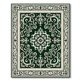 Ornate Green Traditional Persian Area Rug