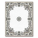 Ornate Floral Scrollwork Area Rug