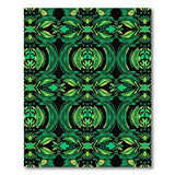 Geometric Modern Green Vibrant Green Geometric Modern Area Rug