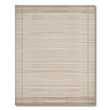 Beige Striped Framed Woven Area Rug