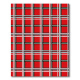 Bold Red Plaid Tartan Area Rug