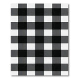 Geometric Modern Bold Black White Checkered Area Rug