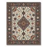 Intricate Traditional Persian Beige Area Rug