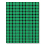 Geometric Modern Green Black Buffalo Check Area Rug